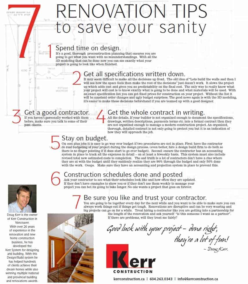 7 home renovation tips